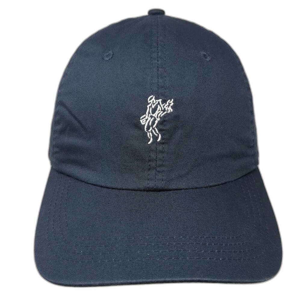 Ashworth Baseball Cap Blue One Size White Embroidered Golf Logo Strapback Hat